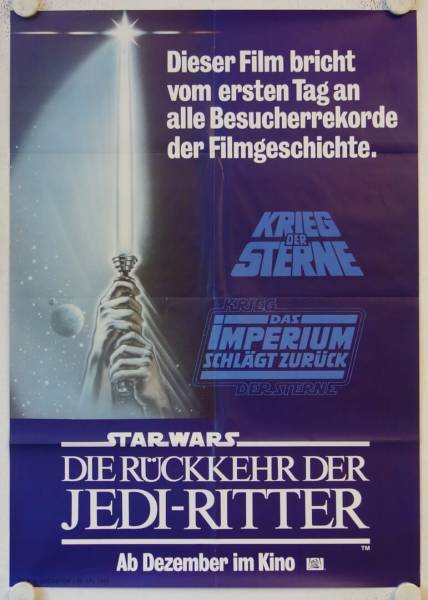 Star Wars - Die Rückkehr der Jedi-Ritter originales deutsches Filmplakat